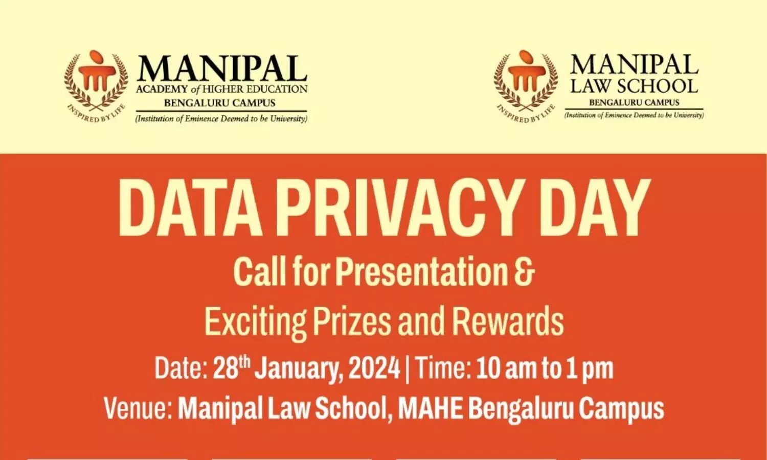 Call for Presentations: Data Privacy Day | Manipal Law School, Bengaluru